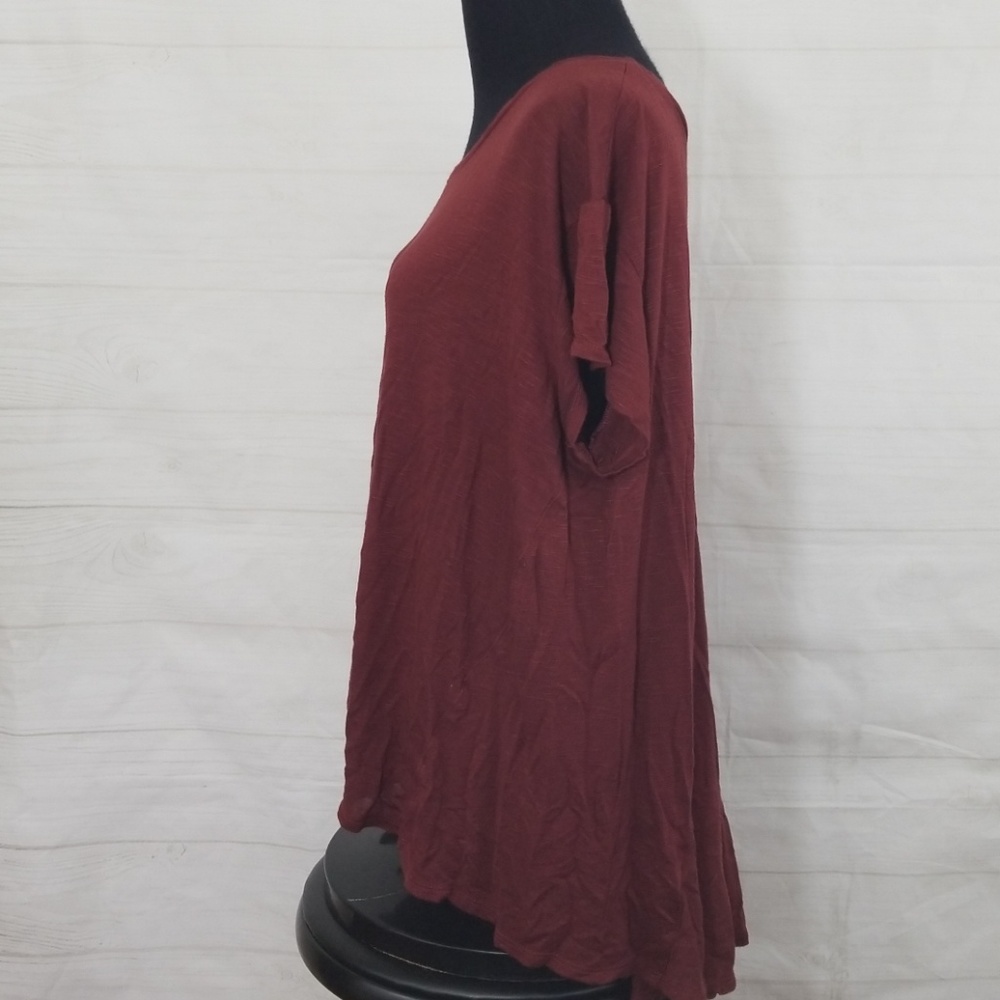 Target Mossimo Back Detailed Maroon Top